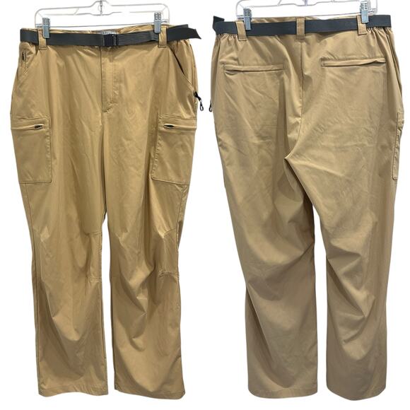 L.L. Bean SunSmart Cargo Pants Khaki XL Lightweight Hike Camp Outdoors Gorpcore - Picture 1 of 13